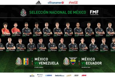 Lista de convocados a selección mexicana