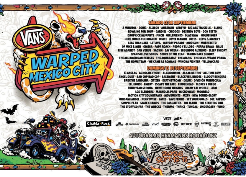 Vans Warped Tour México 2026.